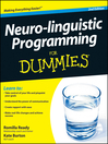 Cover image for Neuro-linguistic Programming For Dummies
